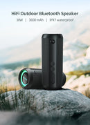 Caixa de Som Bluetooth MLOVE E6-L- à Prova d’Água 37h de Bateria, BassUp e Luzes RGB