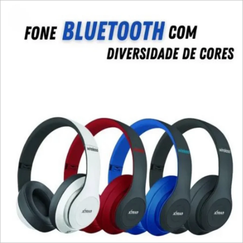 Fone de Ouvido Sem Fio – Headphone Estéreo Recarregável para Celular