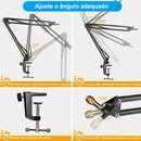 Suporte Articulado de Mesa para Microfone