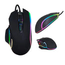 Mouse Gamer com Fio RGB – 4800 DPI, Botões Laterais e Design Ergonômico