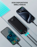 Power Bank Baseus Turbo AirPow Lite - Carregamento Rápido e Simultâneo para iPhone e Android