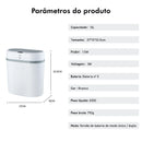 Lixeira Automática Inteligente com Sensor – 12L.
