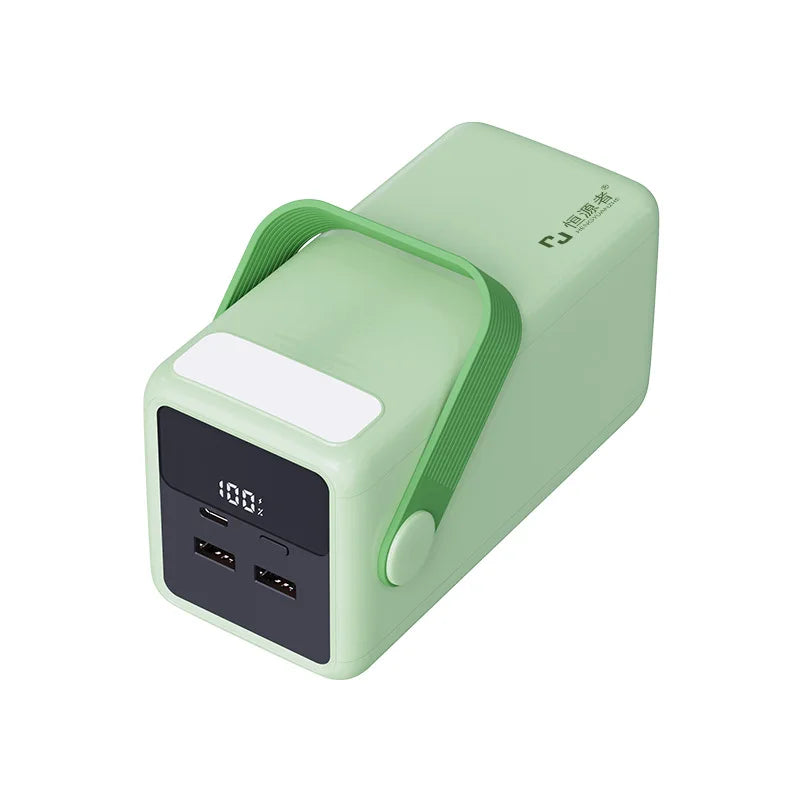 Power Bank Hengyuanzhe 60.000 mAh – Dupla Saída Rápida e Lanterna LED para Camping