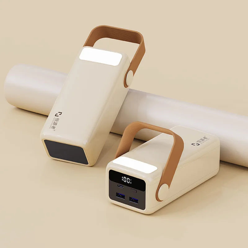 Power Bank Hengyuanzhe 60.000 mAh – Dupla Saída Rápida e Lanterna LED para Camping