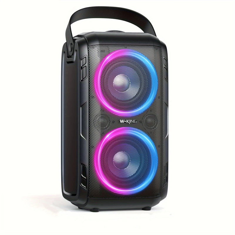 Caixa de Som Bluetooth W-KING T9 – 80W RMS, Som 105dB.