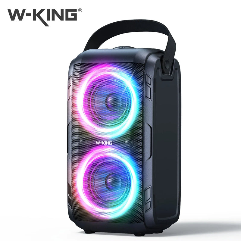 Caixa de Som Bluetooth W-KING T9 – 80W RMS, Som 105dB.