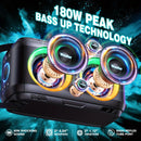 Caixa de Som Bluetooth W-KING T9 – 80W RMS, Som 105dB.